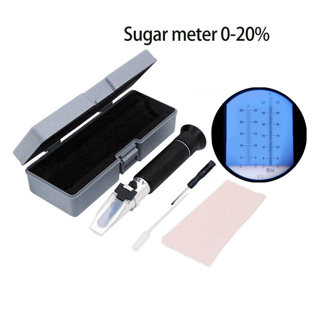 0-32% Handheld Refractometer Sugar Meter Fruit Saccharimeter Measurement Tool - UNIQKART