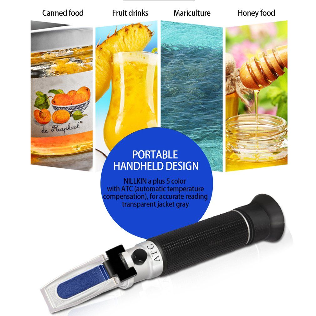 0-32% Handheld Refractometer Sugar Meter Fruit Saccharimeter Measurement Tool - UNIQKART