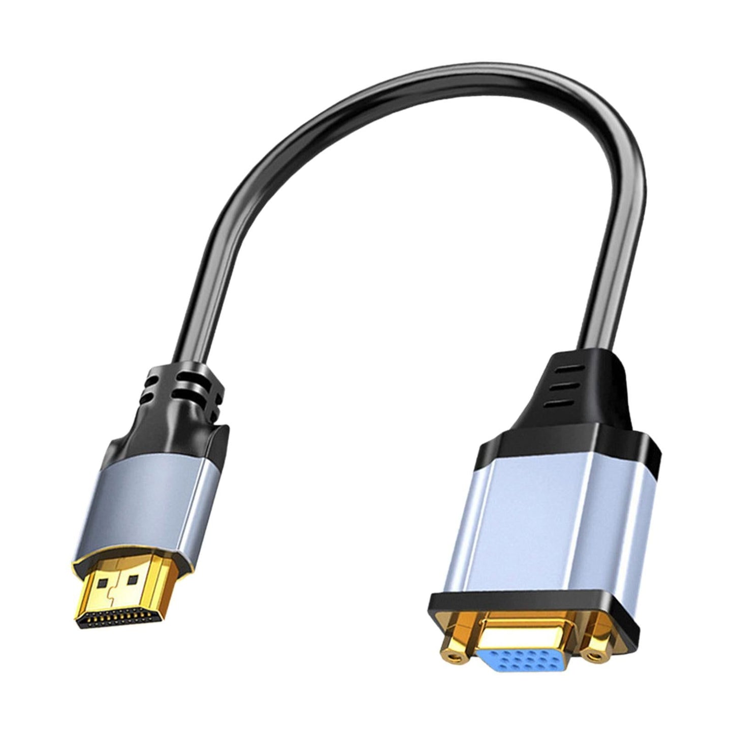 0.15M HDMI to VGA Cable, Professional Compact Accessories Portable Durable - UNIQKART