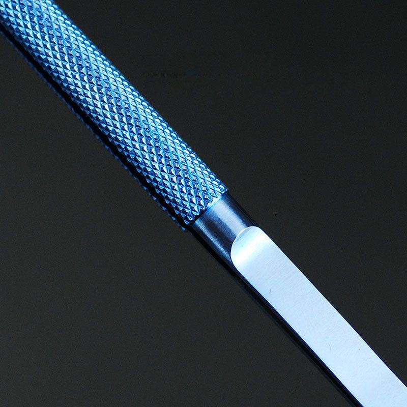 0.15mm Fingerprint Jump Wire Tweezer Titanium Alloy for Mobile Phone Mainboard Maintenance - Curved Tip - UNIQKART