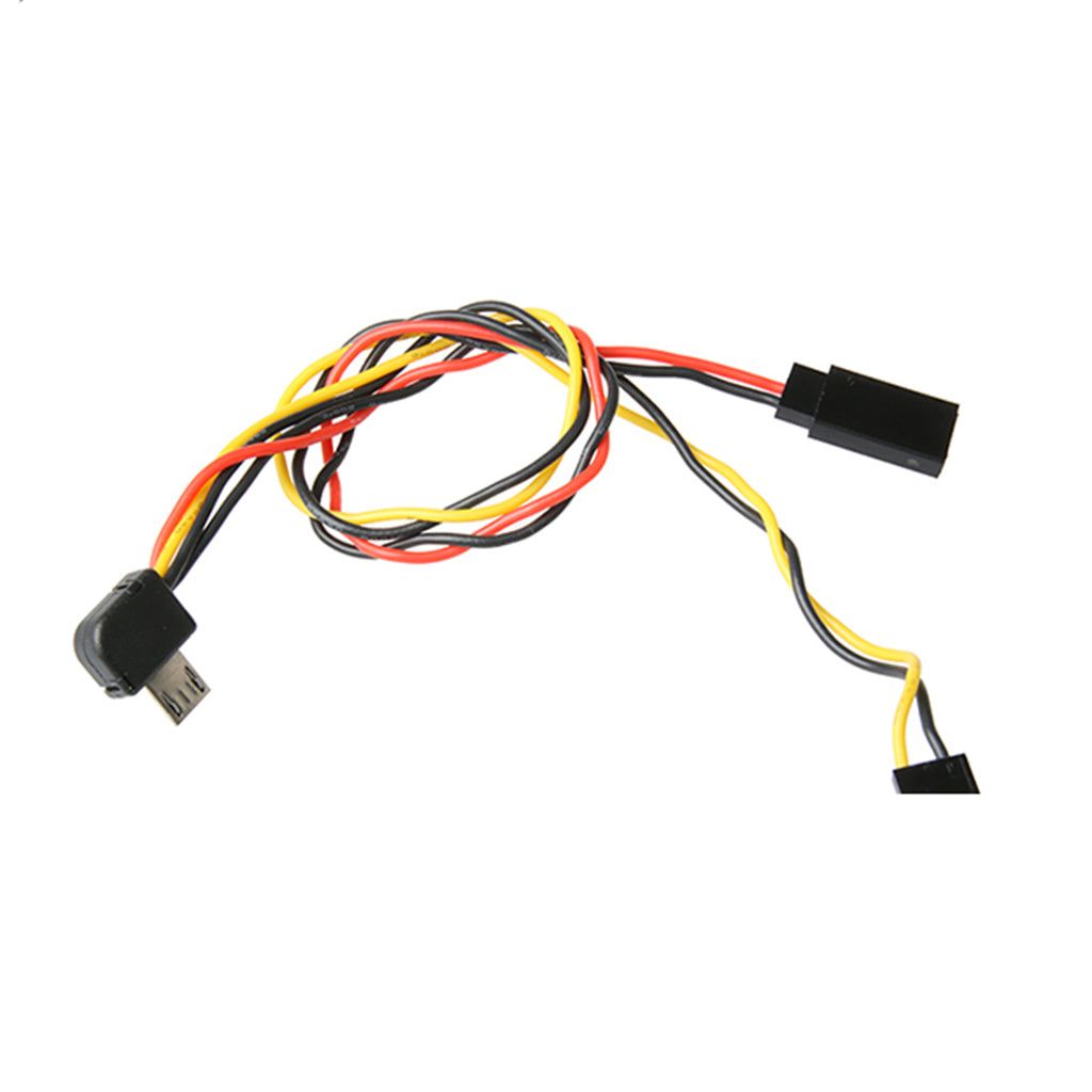 0.3M Micro USB to AV Output Video Audio Transmitter Cable for SJ4000 SJ6000 XiaoYi I Sport Camera - UNIQKART
