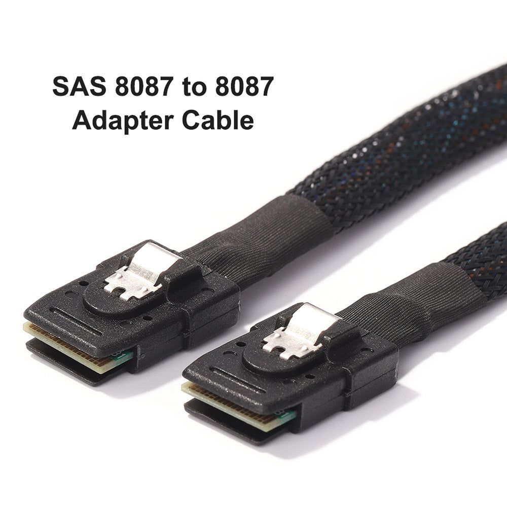 0.5m Mini SAS Cable SFF 8087 to SFF 8087 Server Hard Disk Data Adapter Cable Converter Cord Wire - UNIQKART
