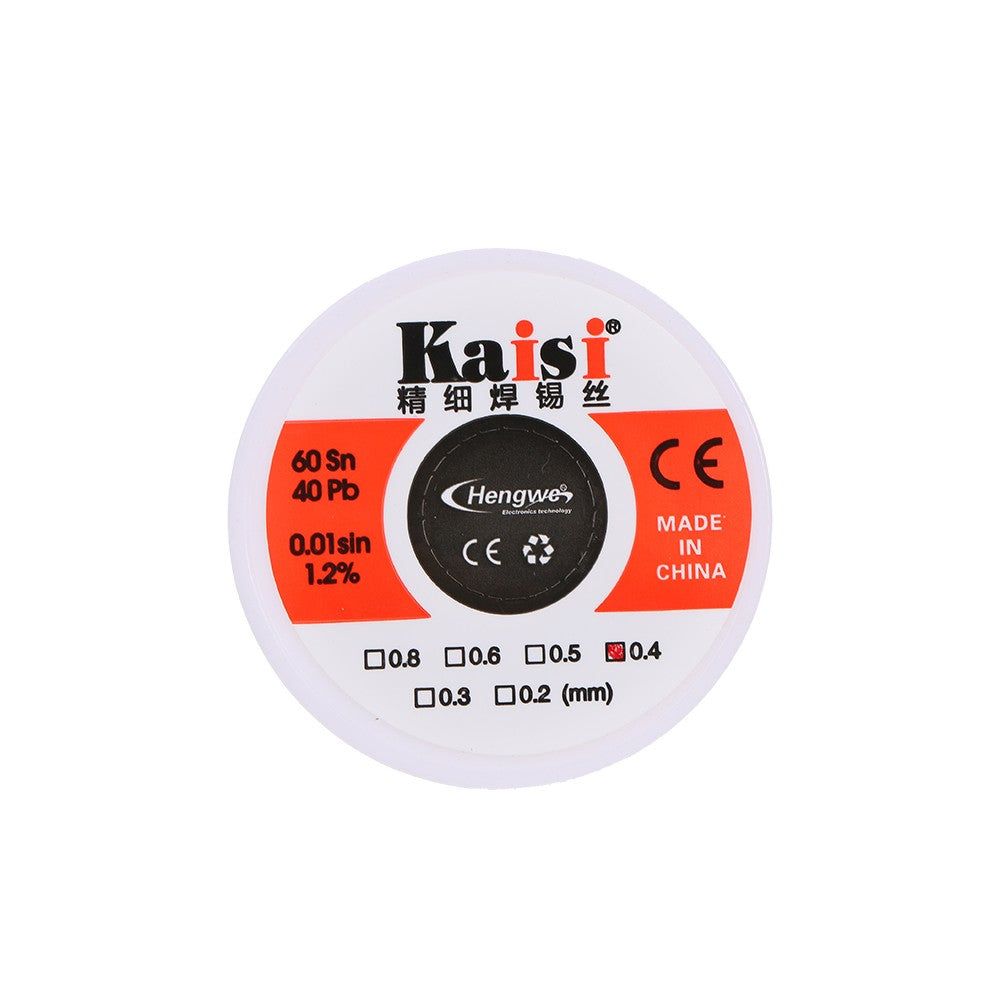 0.3mm/0.4mm/0.6mm 40g Flux 1.2% Tin Lead Tin Wire Soldering Wire Roll - 0.4mm - UNIQKART