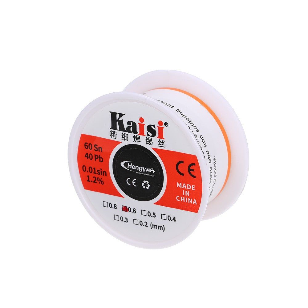 0.3mm/0.4mm/0.6mm 40g Flux 1.2% Tin Lead Tin Wire Soldering Wire Roll - 0.6mm - UNIQKART