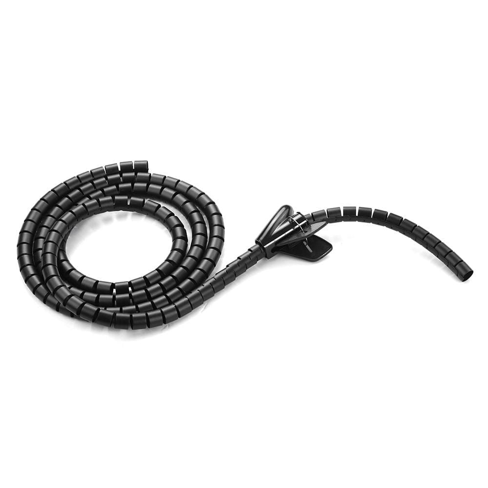 0.8" Diameter Cable Management Sleeve Wire Winding Tube Cord - 2 meters - UNIQKART