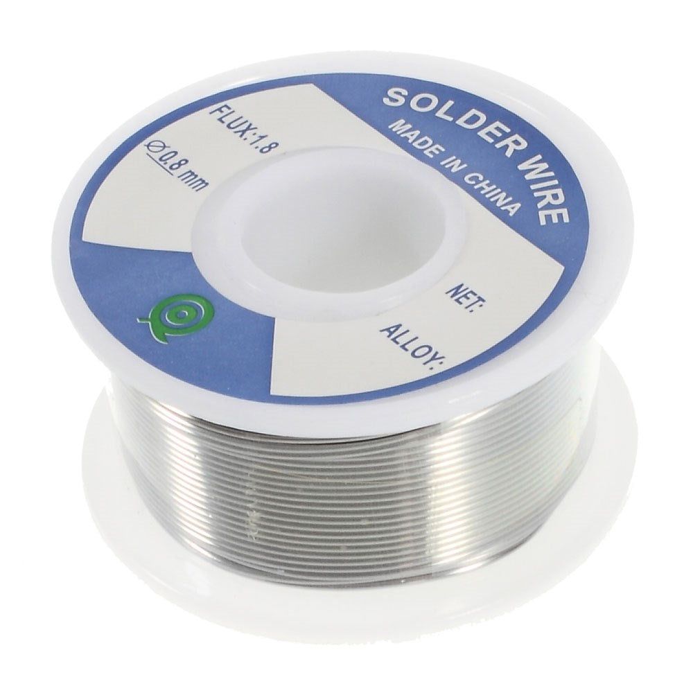 0.8mm Tin Lead Soldering Solder Wire Rosin Core Reel - UNIQKART