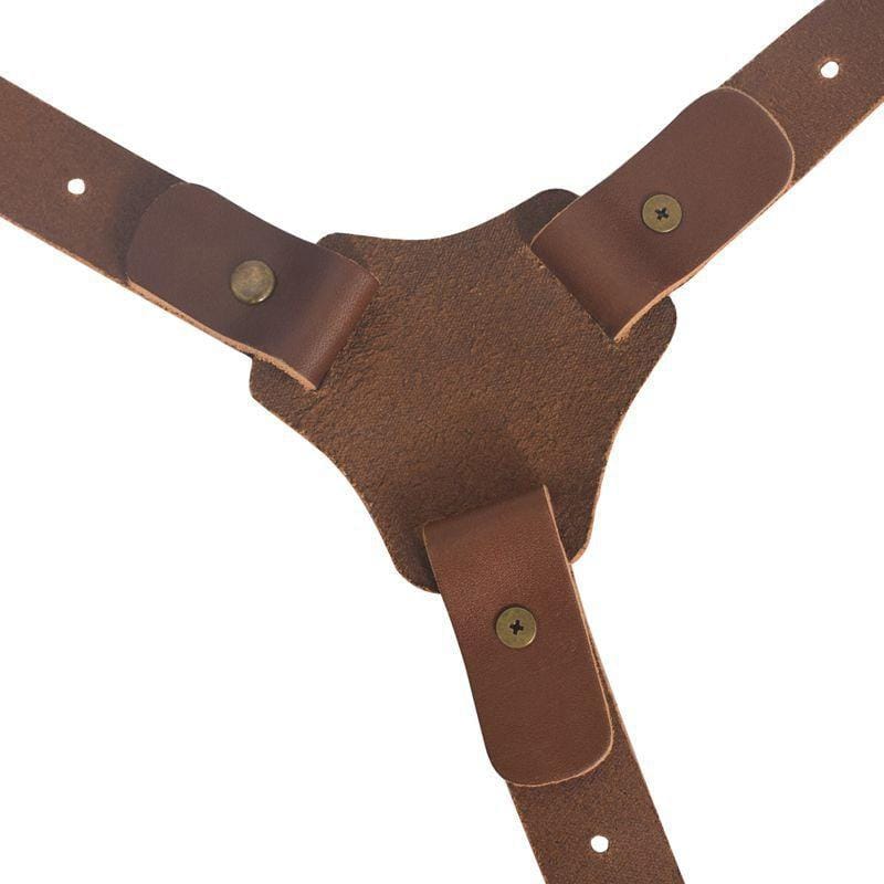 Quick Release Anti-Slip Dual Shoulder Genuine Leather Harness Camera Strap with Metal Hook for SLR / DSLR Cameras (Black)