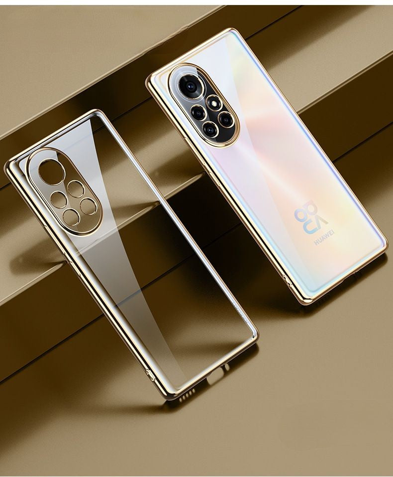 Transparent Electroplating Straight Edge Ultra-Thin TPU Suitable For Nova 8