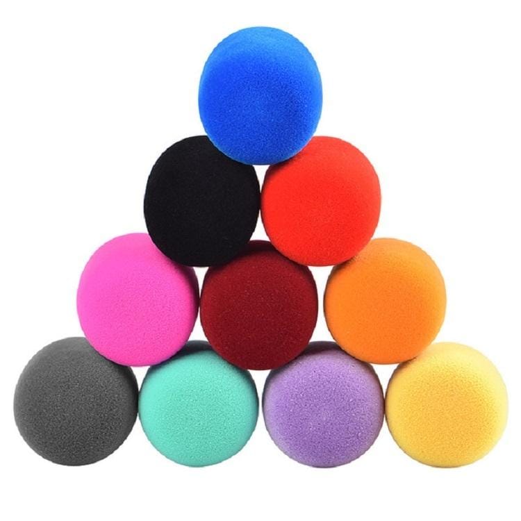 10 PCS Universal Sponge Microphone Set Handheld Wireless Microphone Windshield, Random Color Delivery