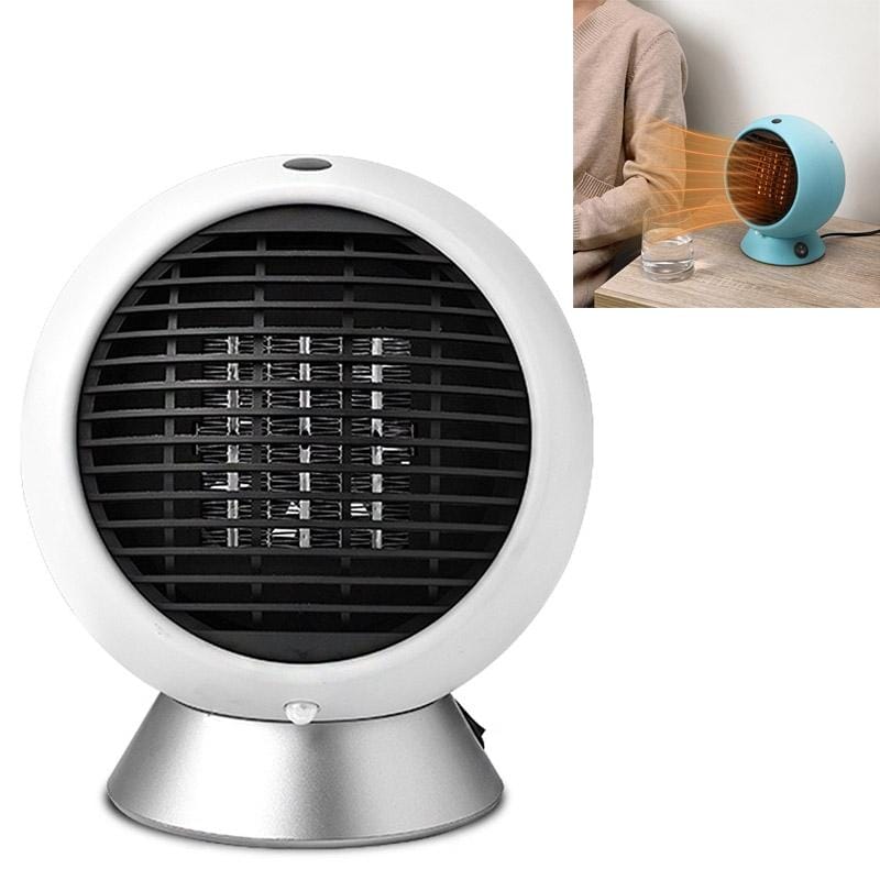 Student Dormitory Office Desktop Mini Speed Heater CN Plug (White)