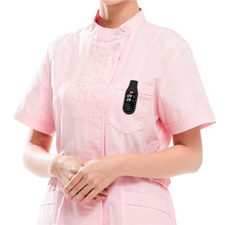 For Xiaomi Smart Band 10 / 9 / 8 Clip-on Holder Silicone Wristband Replacement - Black