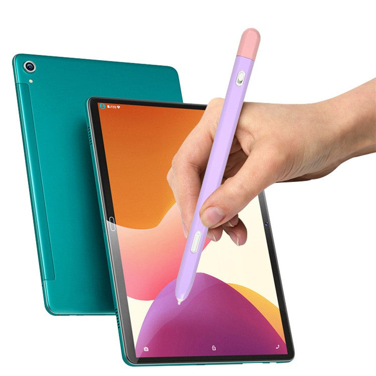 Contrast Color Stylus Pen Protective Cover for Samsung Galaxy Tab S Pen - Pink/Purple