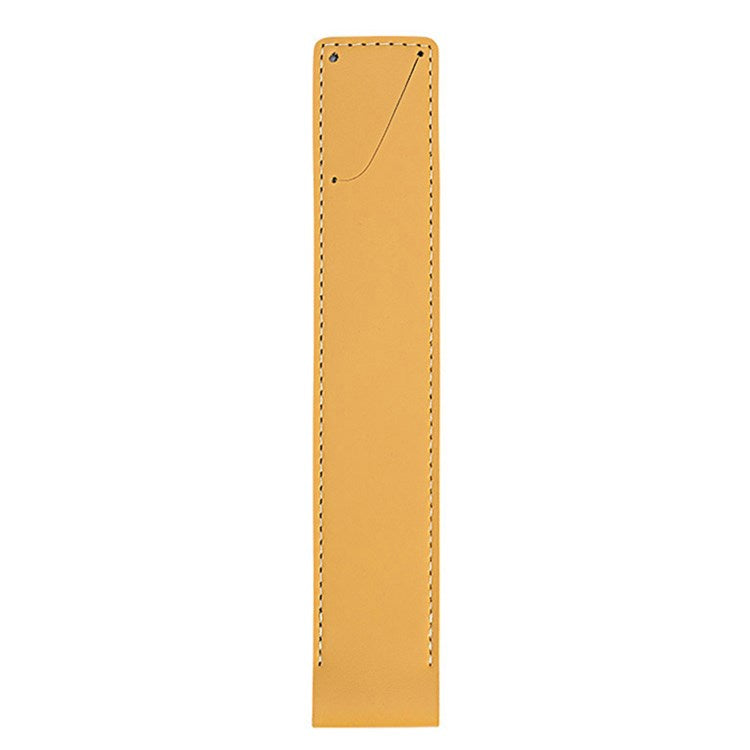 For Apple Pencil (1st/2nd Generation) Stylus Pen PU Leather Protective Cover Drop-proof Pouch - Yellow