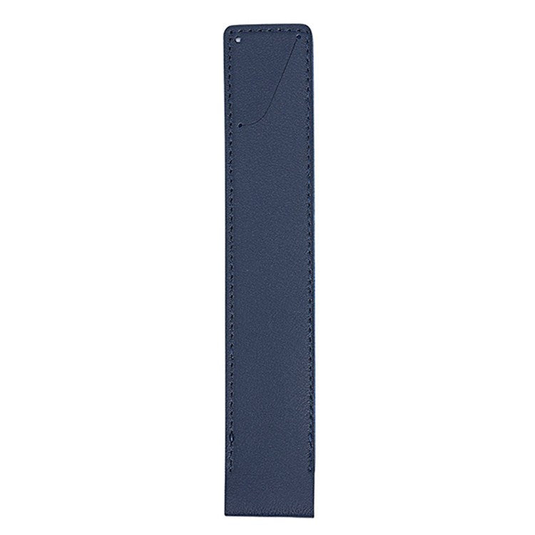 For Apple Pencil (1st/2nd Generation) Stylus Pen PU Leather Protective Cover Drop-proof Pouch - Dark Blue