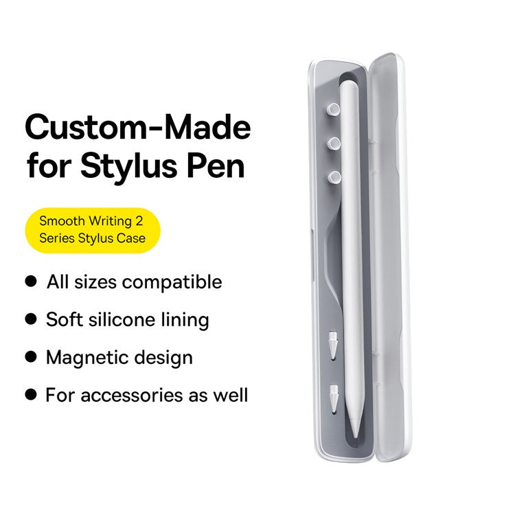 BASEUS Smooth Writing Series 2 Stylus Case Magnetic Storage Box Compatible with Pen Accessories, Pen Tips, Pen Nibs
