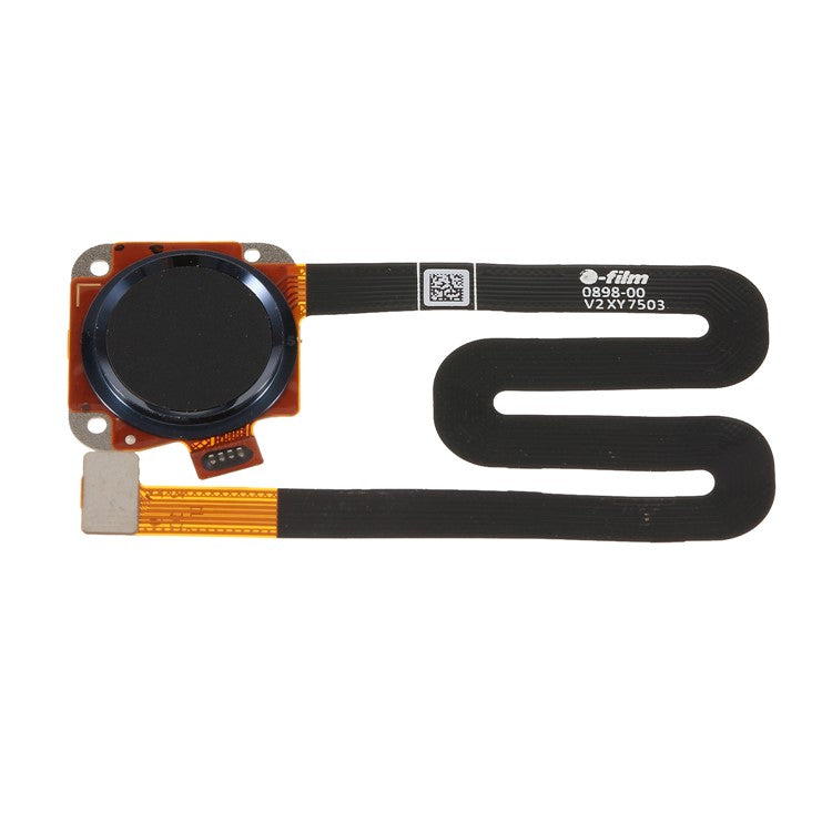 OEM Home Key Fingerprint Button Flex Cable Replacement for Motorola Moto G6 Play - Black