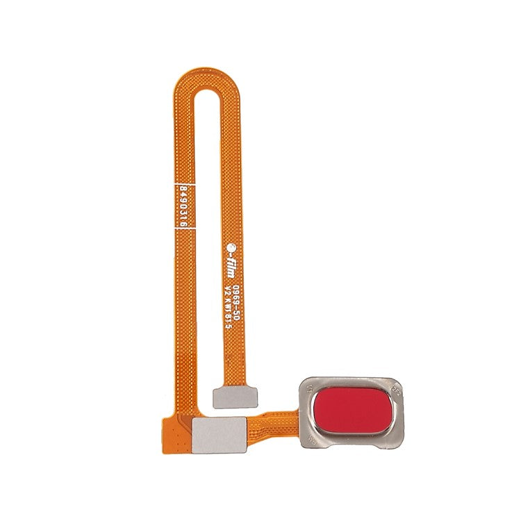 Home Key Fingerprint Button Flex Cable Repair Part (OEM) for OnePlus 6 - Red