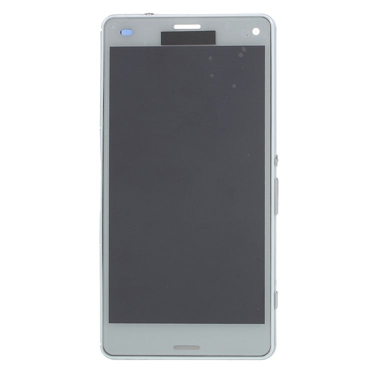 For Sony Xperia Z3 Compact LCD Screen and Digitizer Assembly with Front Housing OEM - White