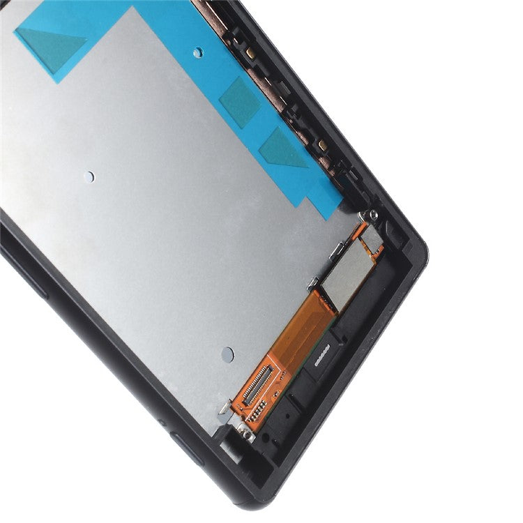 For Sony Xperia Z3 D6603 LCD Screen and Digitizer Assembly with Front Housing - Black
