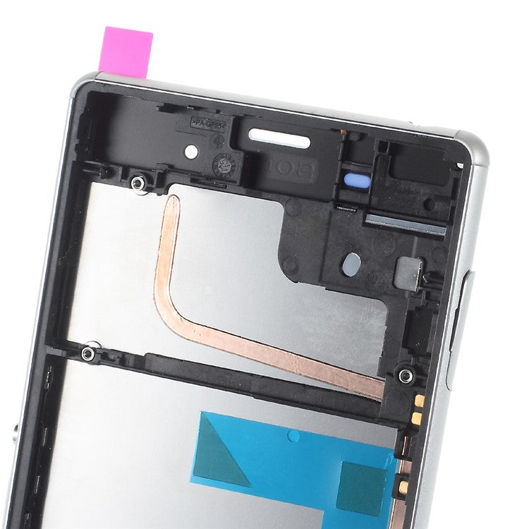 LCD Screen and Digitizer Assembly for Sony Xperia Z3 D6603 with Front Housing - White