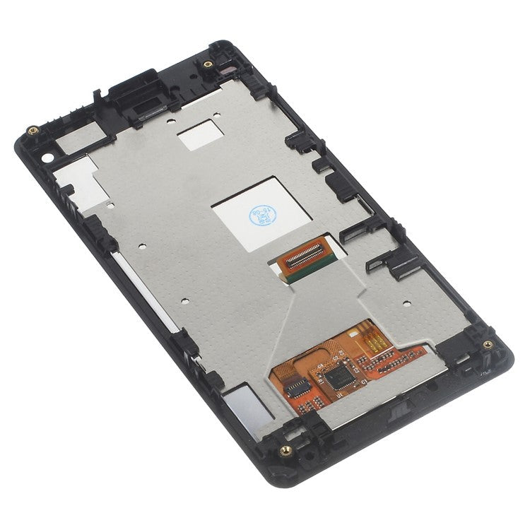 OEM LCD Screen and Digitizer Assembly with Front Housing for Sony Xperia Z1 Compact D5503 - Black