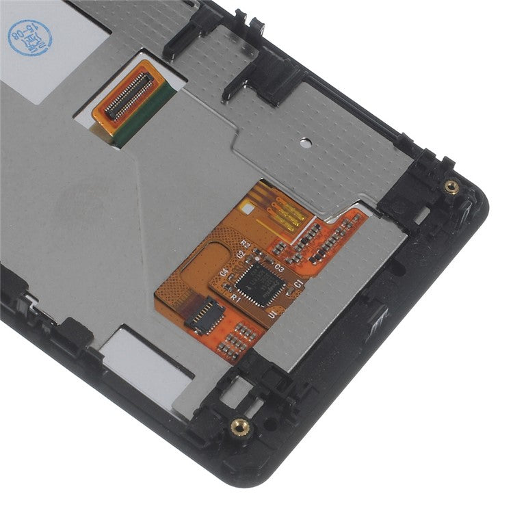 OEM LCD Screen and Digitizer Assembly with Front Housing for Sony Xperia Z1 Compact D5503 - Black