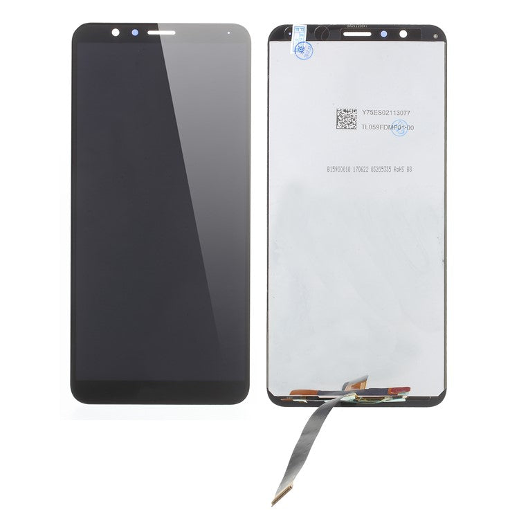 LCD Screen and Digitizer Assembly Part for Huawei Honor 7X - Black