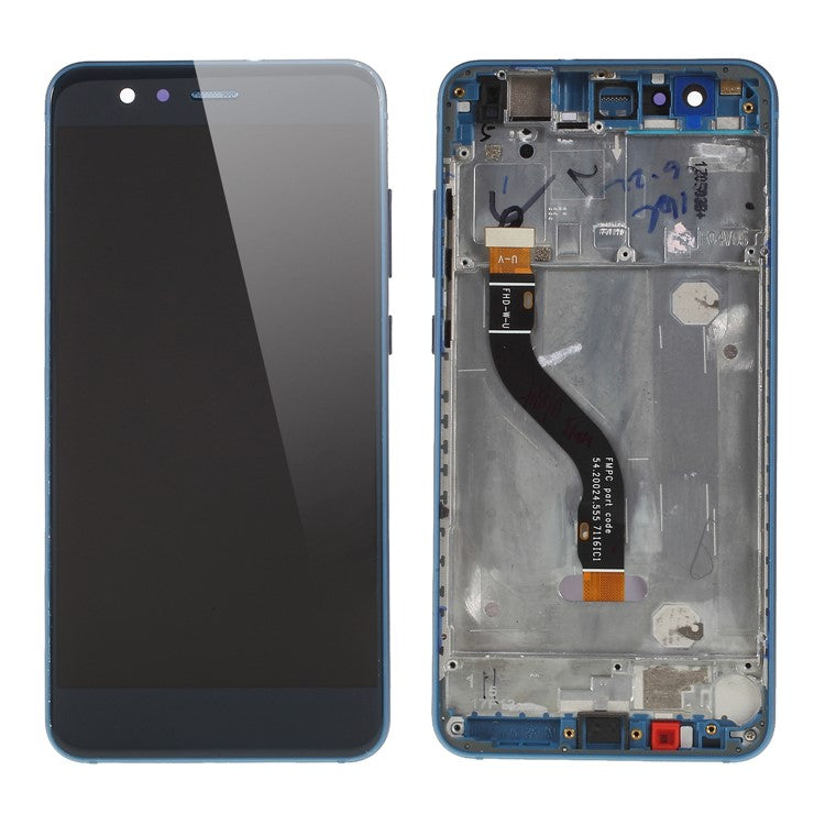 LCD Screen and Digitizer Assembly Replacement Part with Front Housing for Huawei P10 Lite - Blue
