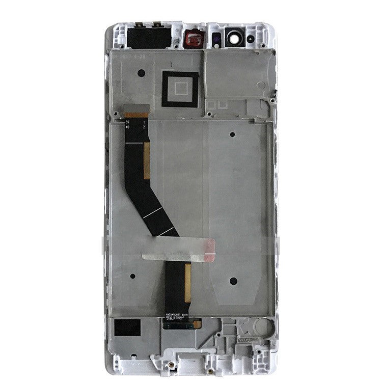 LCD Screen and Digitizer Assembly + Frame Part for Huawei P9 Plus (without Logo) - White