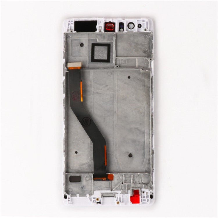 LCD Screen and Digitizer Assembly + Frame Part for Huawei P9 Plus (without Logo) - White