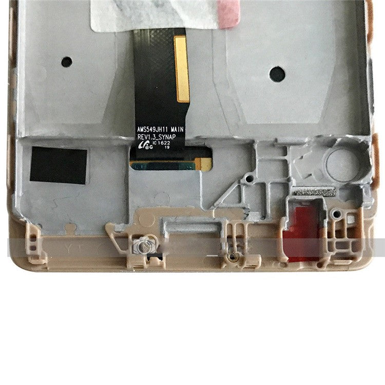 LCD Screen and Digitizer Assembly + Frame Replacement for Huawei P9 Plus (without Logo) - Gold