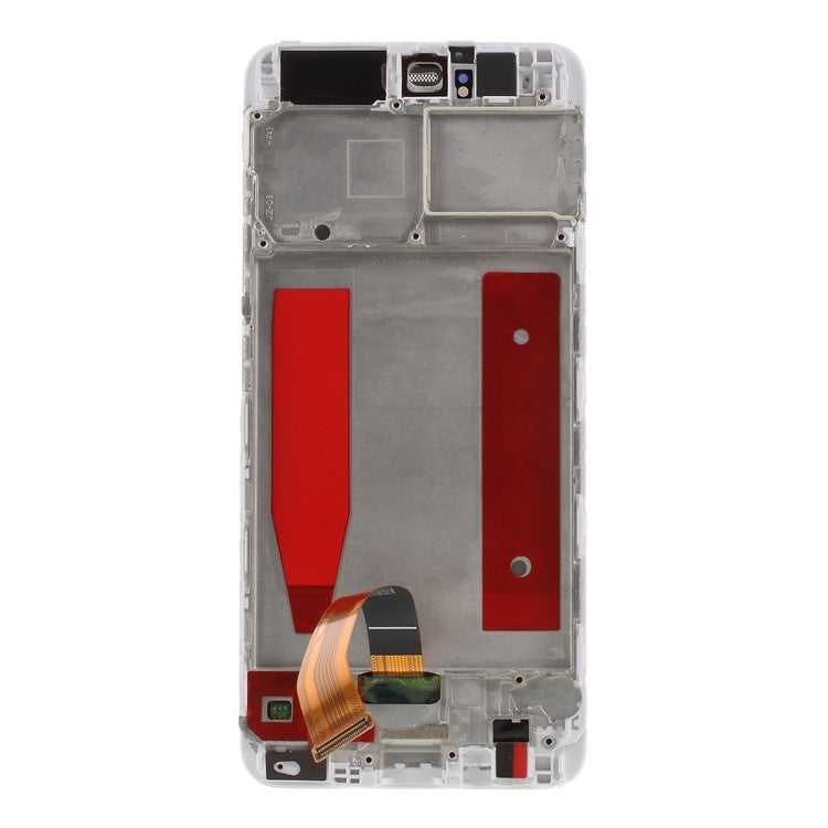 OEM LCD Screen and Digitizer + Assembly Frame Part (without Logo) for Huawei P10 - White
