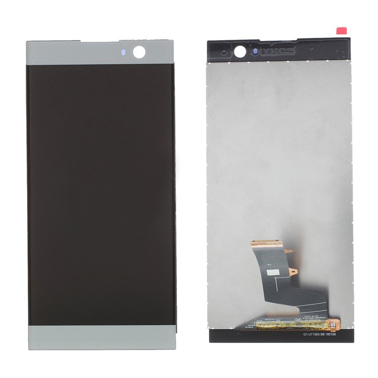LCD Screen and Digitizer Assembly Part Replacement for Sony Xperia XA2 (Non-OEM Screen Glass Lens, OEM Other Parts) - White