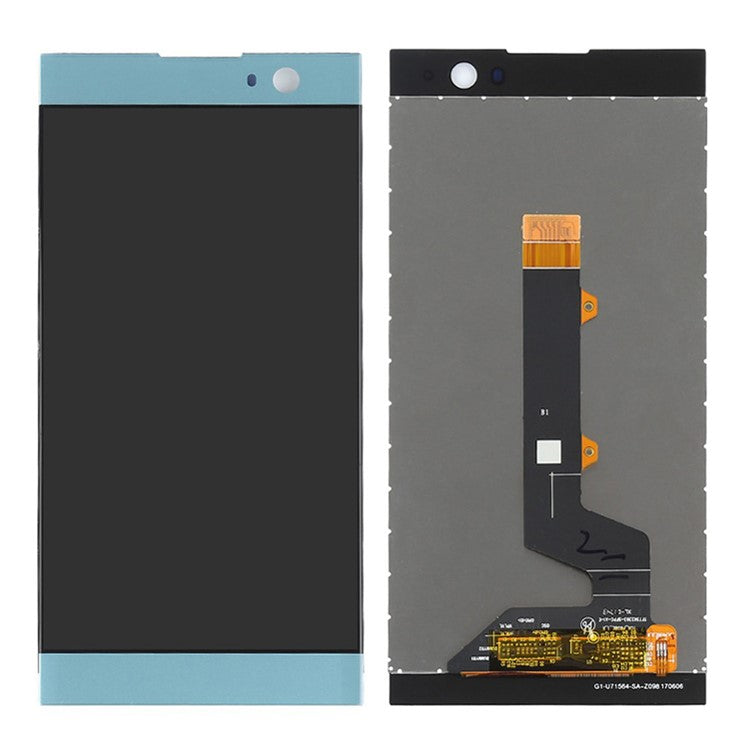LCD Screen and Digitizer Assembly Part Replacement for Sony Xperia XA2 (Non-OEM Screen Glass Lens, OEM Other Parts) - Blue