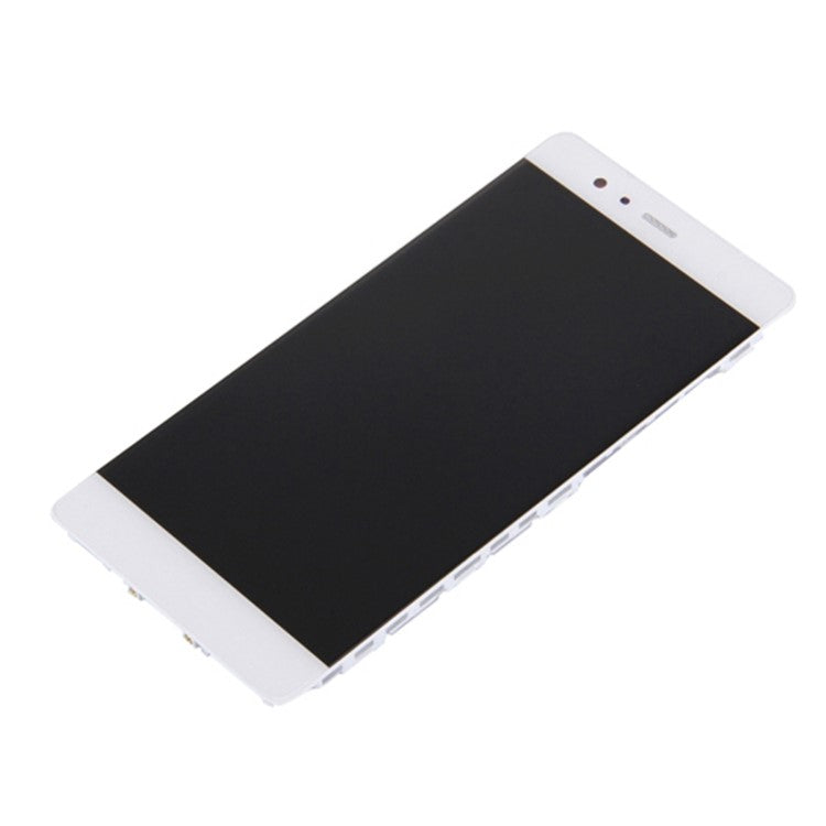 LCD Screen and Digitizer Assembly + Frame Part for Huawei P9 - White