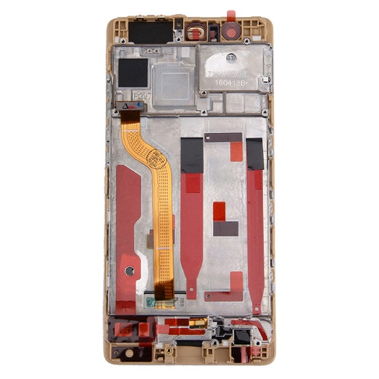 LCD Screen and Digitizer Assembly + Frame Replacement Part for Huawei P9 - Gold