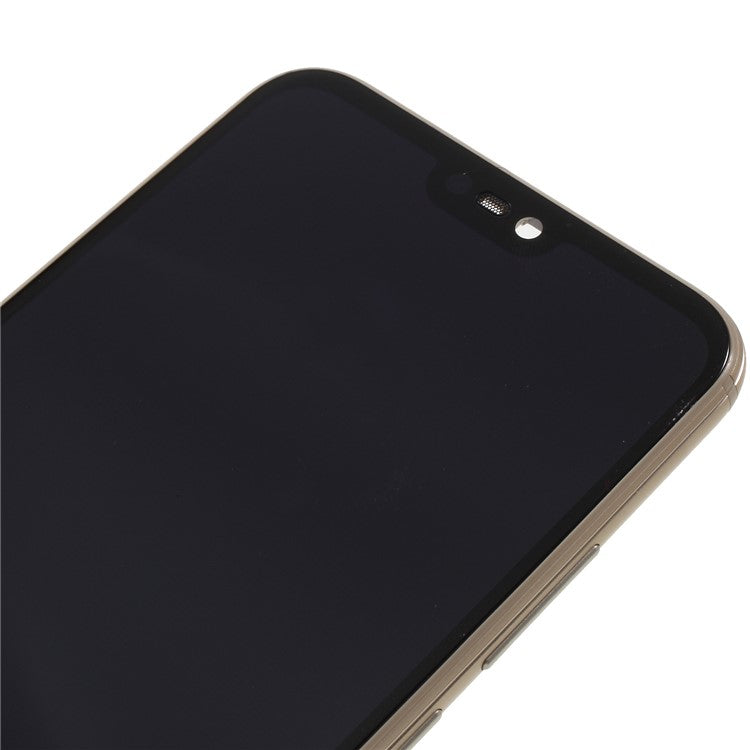 LCD Screen and Digitizer Assembly + Frame Replacement Part for Huawei P20 Lite / Nova 3e - Gold