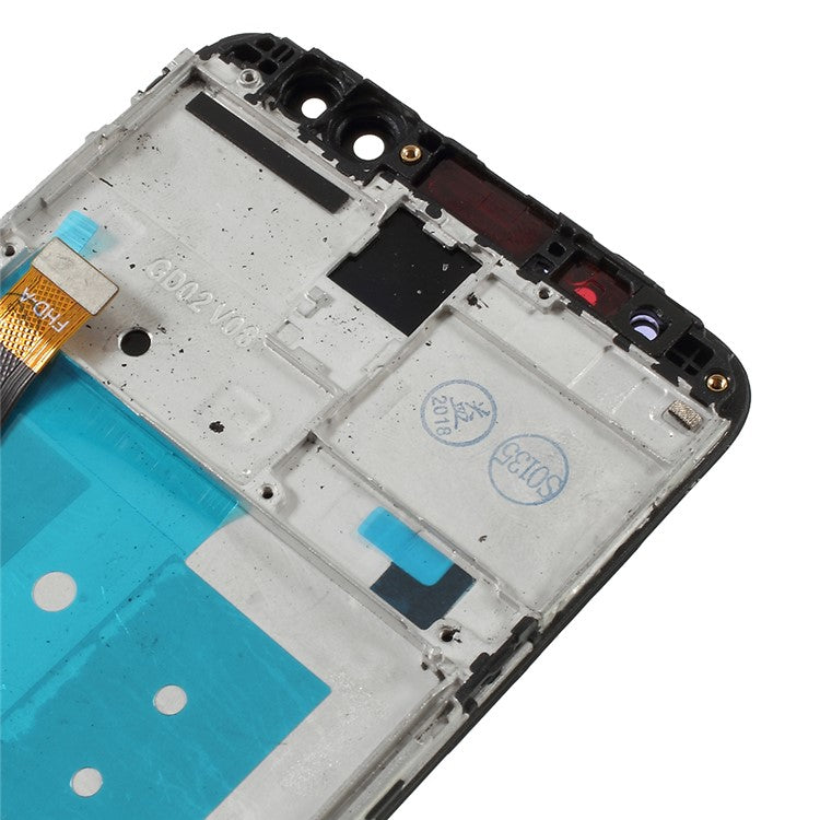 LCD Screen and Digitizer Assembly + Frame Replacement for Huawei Mate 10 Lite - Black