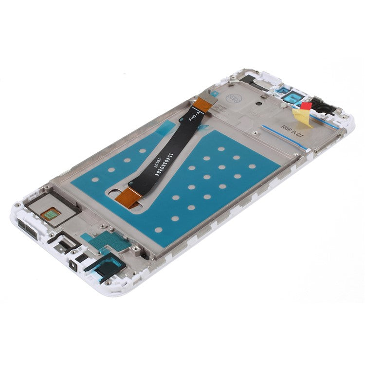 LCD Screen and Digitizer Assembly + Frame Replacement Part for Huawei P Smart / Enjoy 7S - White