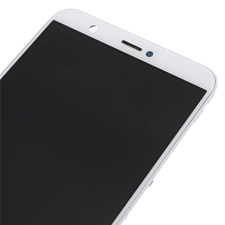 LCD Screen and Digitizer Assembly + Frame Replacement Part for Huawei P Smart / Enjoy 7S - White