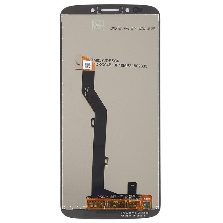 For Motorola Moto E5 LCD Screen and Digitizer Assembly Spare Part - Black