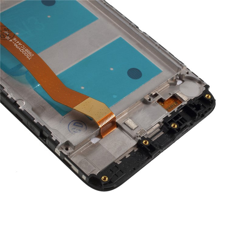 LCD Screen and Digitizer Assembly + Frame for Huawei P9 lite mini / Y6 Pro (2017) / Enjoy 7 - Black