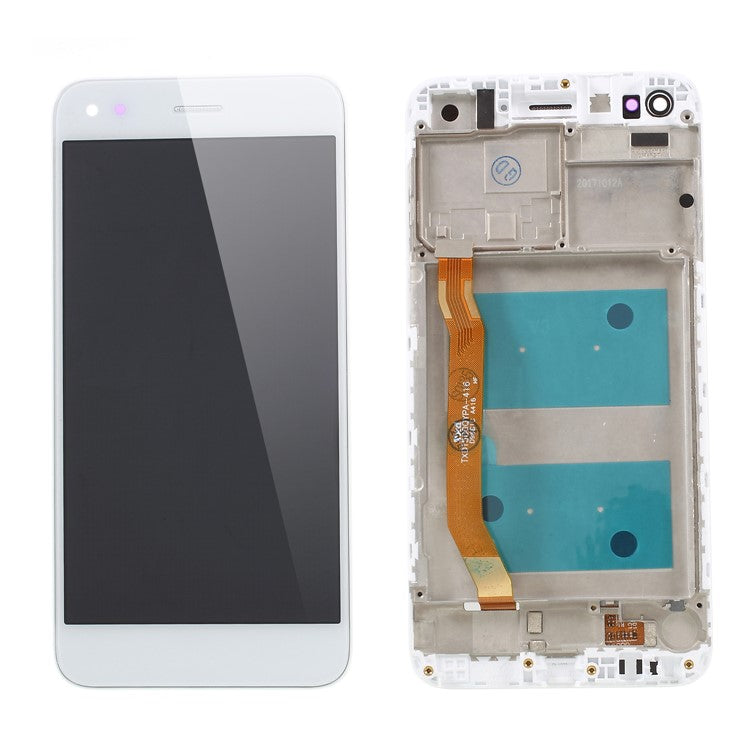 LCD Screen and Digitizer Assembly + Frame Part for Huawei P9 lite mini / Y6 Pro (2017) / Enjoy 7 - White