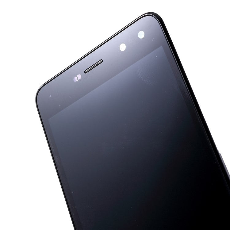 LCD Screen and Digitizer Assembly + Frame for Huawei Y6 (2017) - Black