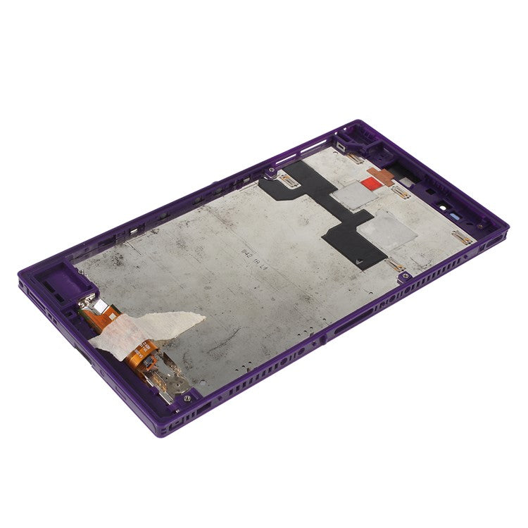LCD Screen and Digitizer Assembly with Frame for Sony Xperia Z Ultra XL39h C6806 - Purple