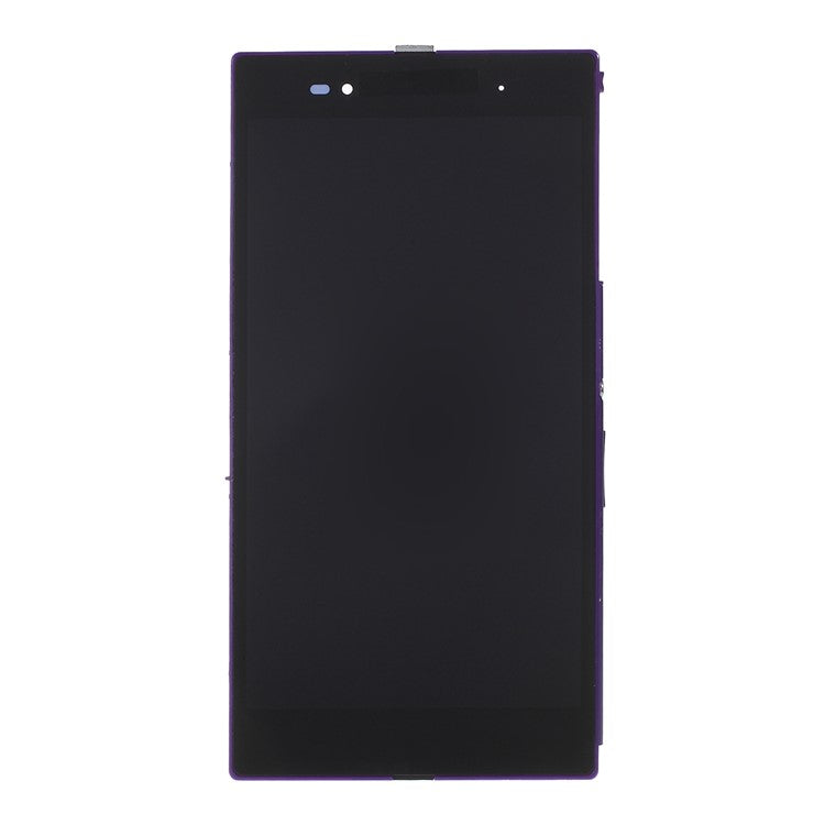 LCD Screen and Digitizer Assembly with Frame for Sony Xperia Z Ultra XL39h C6806 - Purple