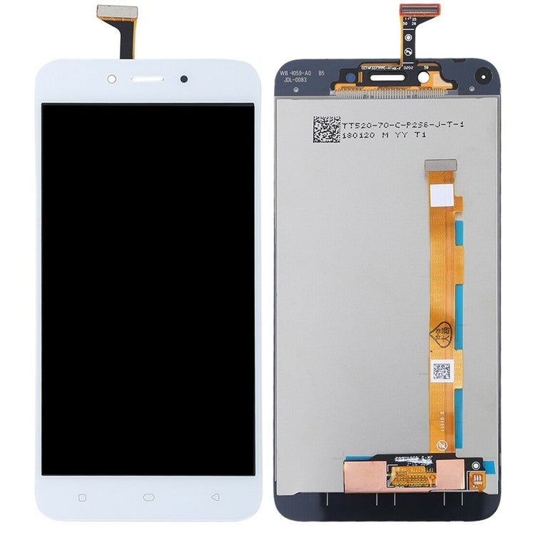 LCD Screen and Digitizer Assembly Replacing Part (Non-OEM Screen Glass Lens, OEM Other Parts) for Oppo A71 - White