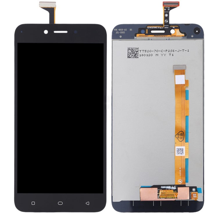 LCD Screen and Digitizer Assembly Replacing Part (Non-OEM Screen Glass Lens, OEM Other Parts) for Oppo A71 - Black