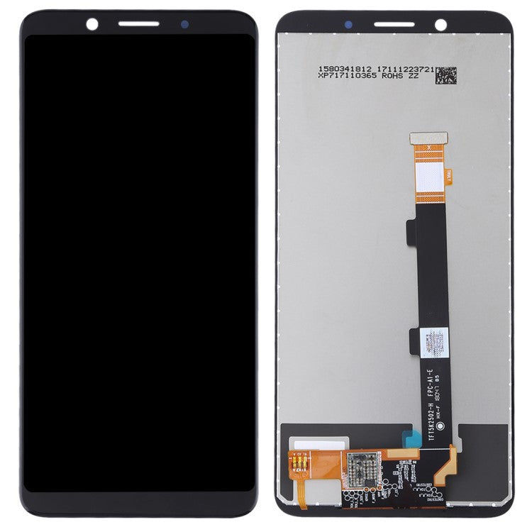 LCD Screen and Digitizer Repair Part (Assembly) for Oppo A73/F5/F5 Youth - Black