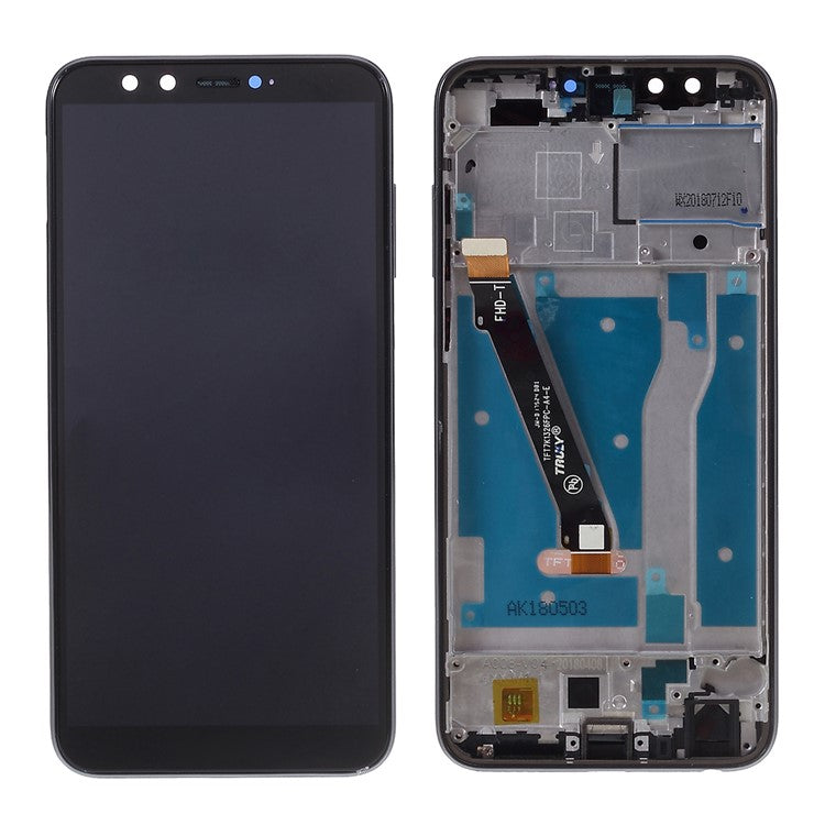 LCD Screen and Digitizer Assembly + Frame Replacement for Huawei Honor 9 Lite - Black